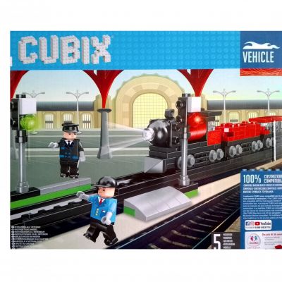 cubix bloques construccion locomotora tren