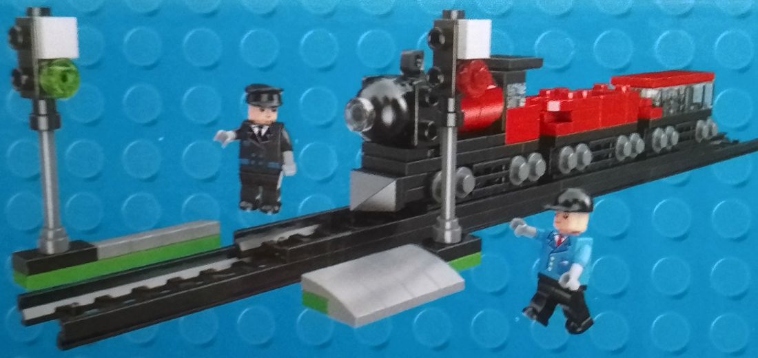 cubix bloques construccion locomotora tren