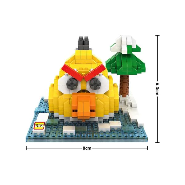 loz angry bird amarillo bloques construccion
