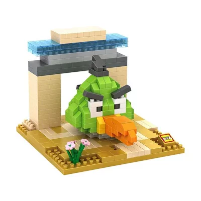 loz angry bird verde bloques construccion