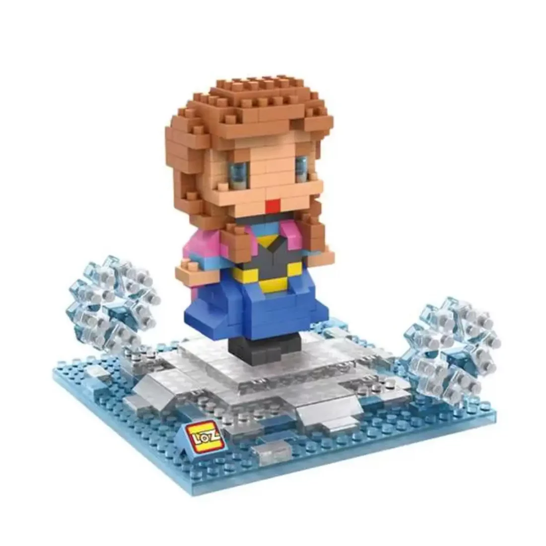 ana frozen juguete regalo niña pixel construcciones blocks