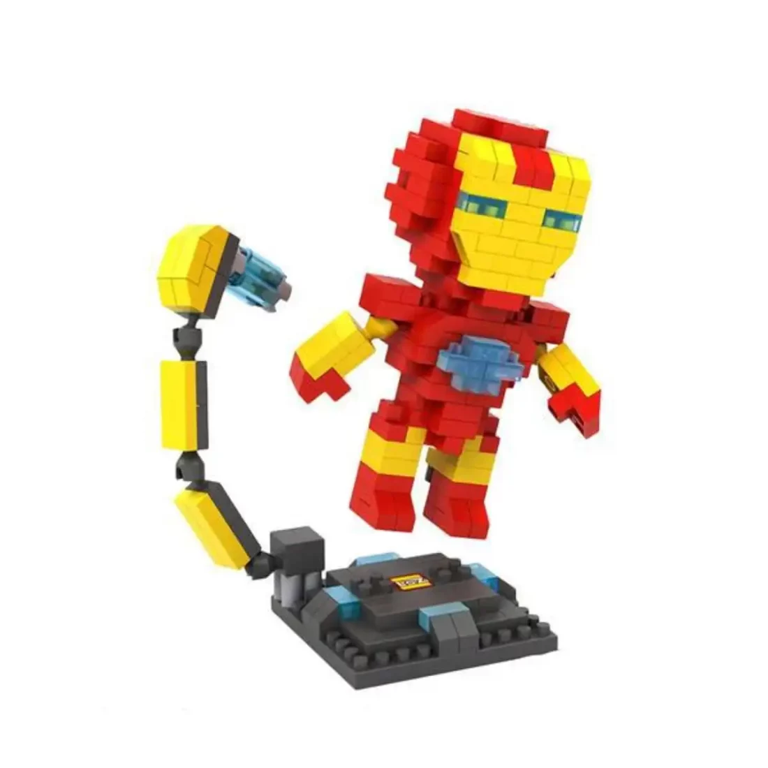 iron man pixel bloques construccion marvel regalo juguete