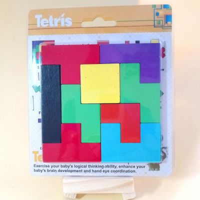 rompecabezas tetris madera