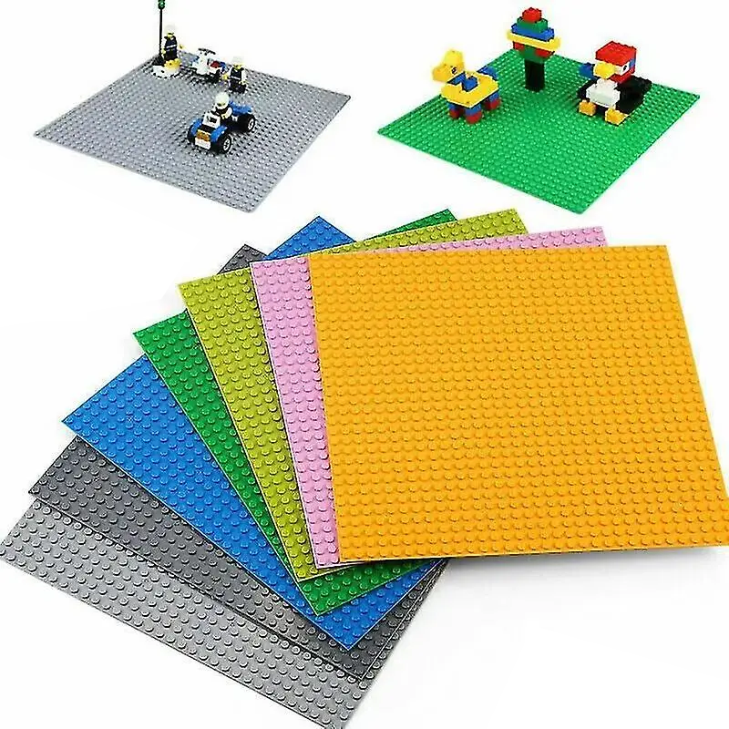 placas de base para bloques de construccion multicolor compatibles