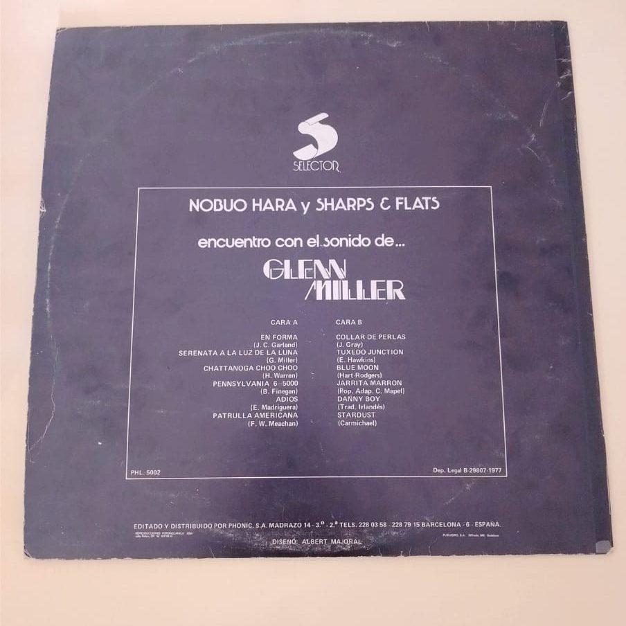 Glenn Miller recopilatorio LP contraportada