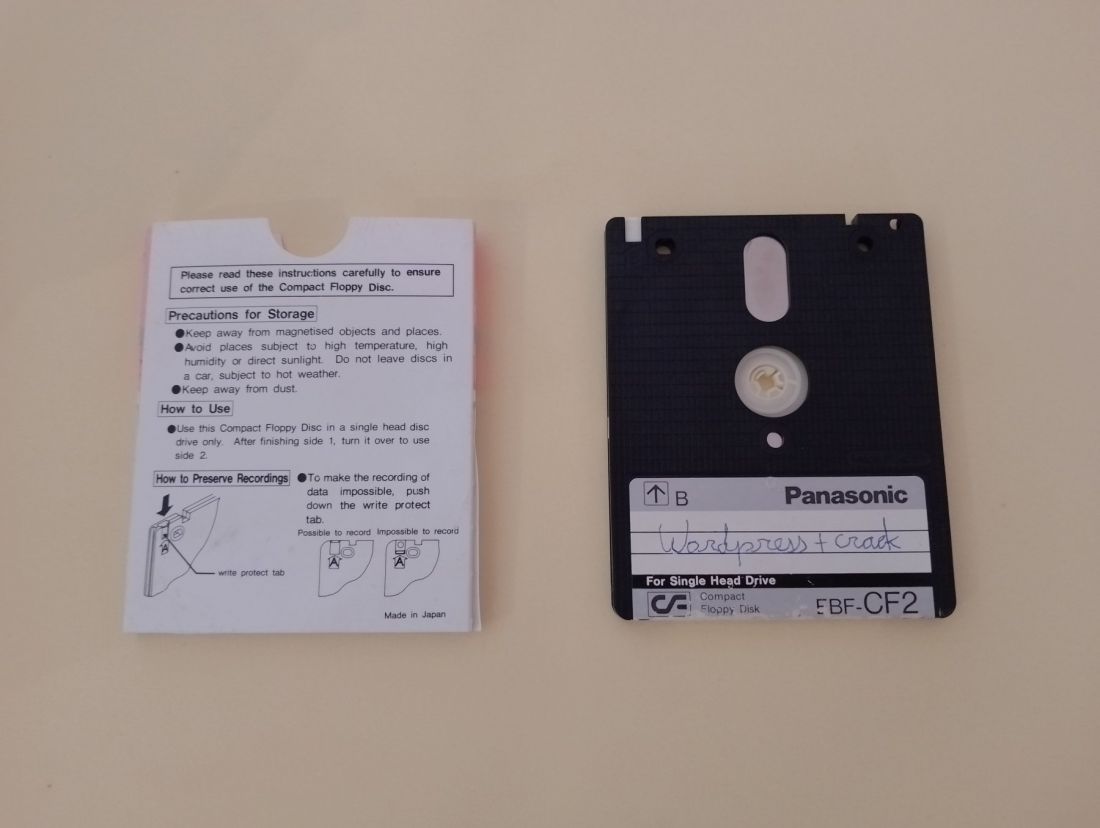 Diskette 3 pulgadas vintage amstrad