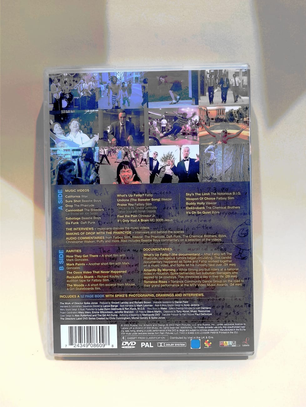Spike Jonze DVD back detail