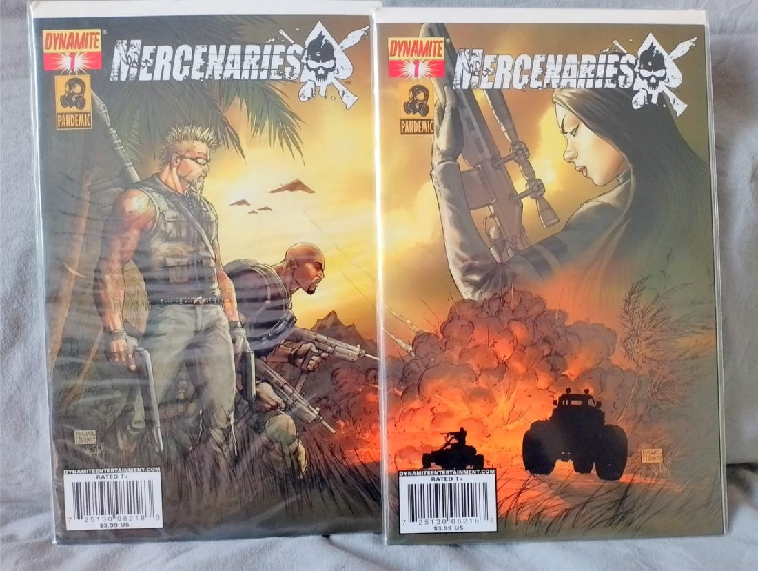 Mercenaries numero 1 variant covers compuesto rare collectors