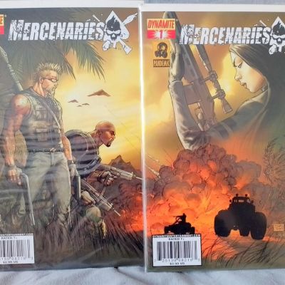 Mercenaries numero 1 variant covers compuesto rare collectors