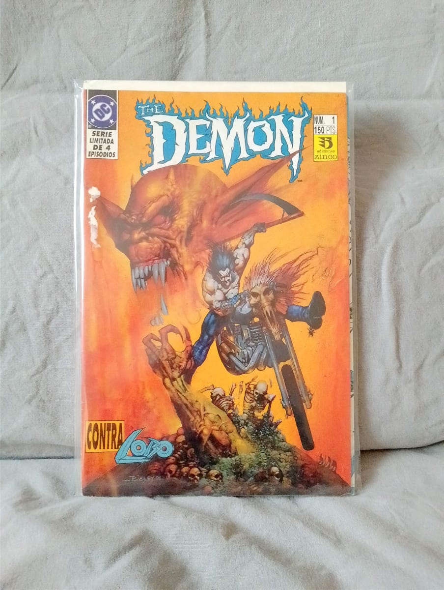 The Demon contra Lobo Etrigan DC Zinco