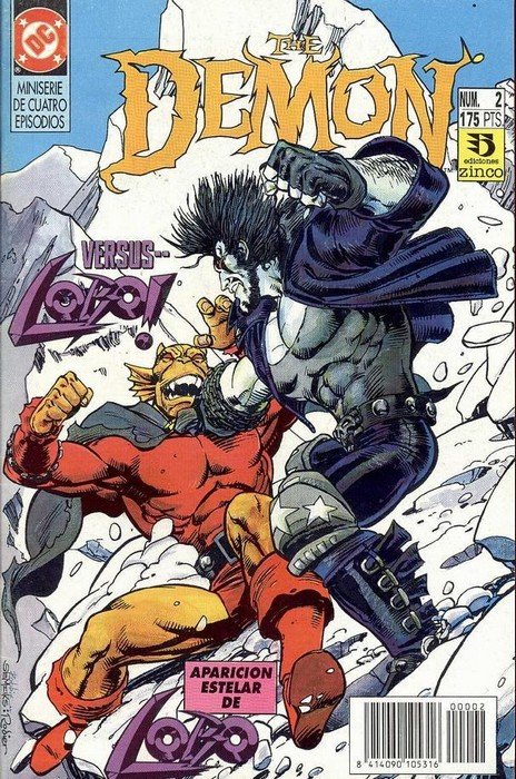 Demon contra Lobo Comics Zinco