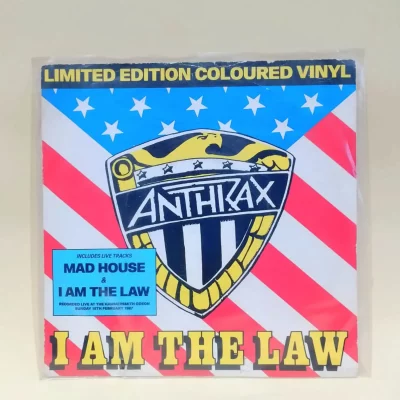 Anthrax vinyl single collection law dredd