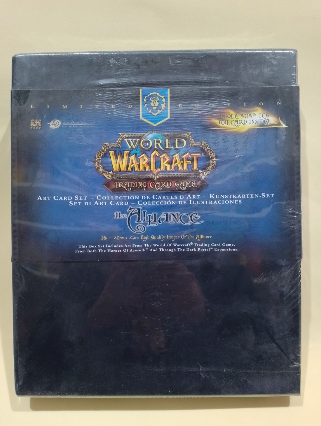 Deluxe art box world of Warcraft edición limitada con carta única