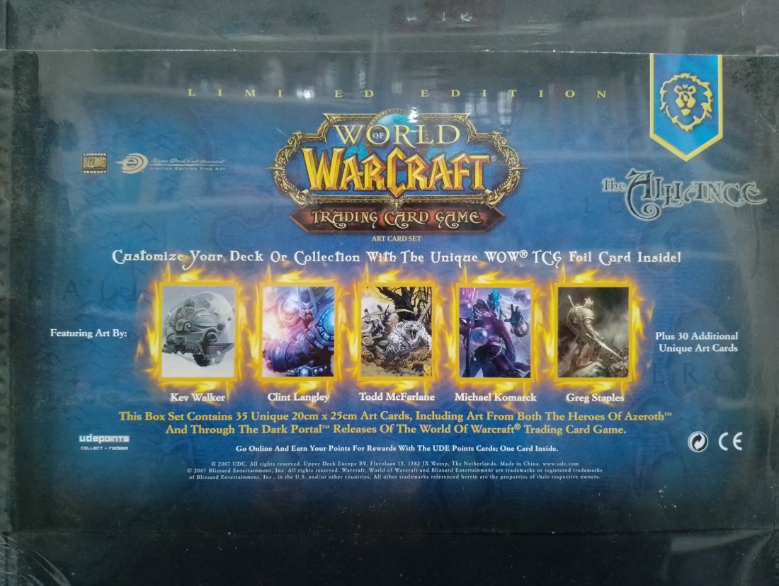 World of Warcraft cofre láminas de arte edición limitada carta única oferta