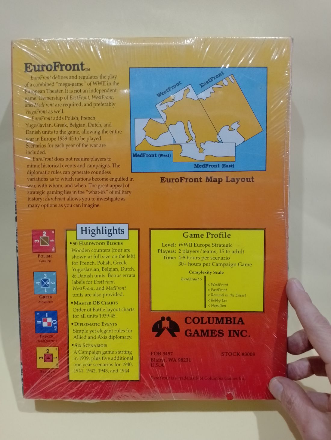 Eurofront wargame precintado 1995 primera edicion