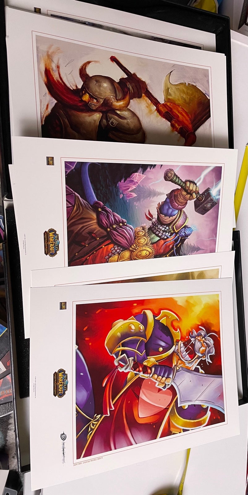 Ilustraciones láminas World of Warcraft the alliance